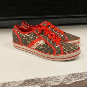 Cheetah Print Coach Tennis Shoes